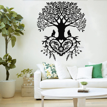 Tree Of Life Wall Stickers Decal Tribal Circle Of life Roots Branches birds Living Room Yoga Studio Decor Home Decoration LC1177 2024 - buy cheap