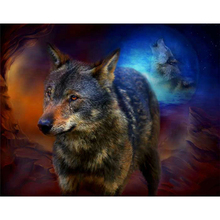 Timber wolf Picture A5687R With Rhinestones Mosaic Unfinished DIY Diamond Embroidery 3D Diamond Painting Cross-Stitch Needlework 2024 - buy cheap