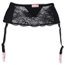 New fashion female/women/girl/lady sexy Soft elastic lace removable straps garter belt for stockings, all-match black Lingeries 2024 - buy cheap