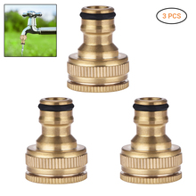 3 Pcs Brass Hose Tap Connector 1/ 2 Inch 3/ 4 Inch Garden Water Hose Adapter Thread Pipe Tap Faucet Connector Adapter 2024 - buy cheap
