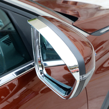 Car Accessories for Peugeot 3008 5008 GT 2017 2018 2019 2020 ABS Chrome Rearview Mirror Eyebrow Rain Shield Trim 2pcs 2024 - buy cheap