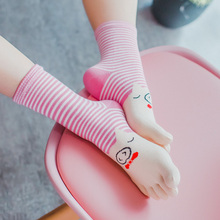Calcetines de algodón con cinco dedos para mujer, medias Kawaii con dibujos animados y Punta dividida, novedad, 3 pares 2024 - compra barato