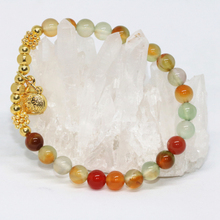 14 style multicolor natural onyx agat stone carnelian 6mm 8mm round beads beaded bracelet for women pendant bangle 7.5inch B1952 2024 - buy cheap