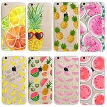 Soft TPU Fruits Watermelon Pineapple Kiwi Case Cover For iPhone 4 4S 5 5S 5C 6 6S 7 8 Plus SE X XS 11 Pro Max XR Silicon Capa 2024 - buy cheap