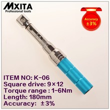 MXITA 9X12 1-6Nm Accuracy 3% High precision professional Adjustable Torque Wrench car Spanner  car Bicycle repair hand tools set 2024 - buy cheap