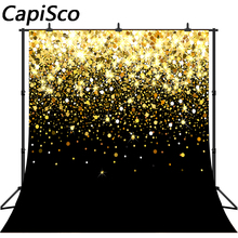 Fondo fotográfico CapiSco, fondo dorado brillante con purpurina para fotografía de boda, Fondo para fiesta, estudio fotográfico 2024 - compra barato