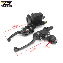 Zs racing-alavanca de freio e embreagem dobrável cnc, para motos, motocross, crf, klx, yzf, rmz 2024 - compre barato