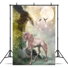 Moon Horse Photography Backdrop For Photo Shoot Props Child Kids Baby Shower Vinyl Cloth Printed Background Photo Shoot 2024 - buy cheap