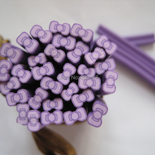 5pcs F-09 5mm Cute Bow Cane Fancy Nail Art Polymer Clay Cane Nail Art Decoration 2024 - buy cheap