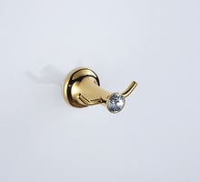 FREE SHIPPING  BATHROOM ACCESSORIES GOLD clour crystal robe hook clothes hook 2024 - buy cheap
