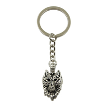 New Hot Men Key Ring Metal Key Chain Keychain Gift Jewelry Silver Color Wolf Head Pendant Great Promotion 2024 - buy cheap