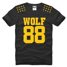 Tide wolf 88 uniforms pentagram Mens Men T Shirt Tshirt Fashion 2015 Short Sleeve O Neck Cotton T-shirt Tee Camisetas Hombre 2024 - buy cheap