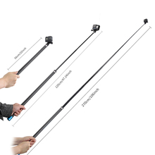 106"Carbon Fiber Handheld Extendable Pole Monopod For GoPro Hero 7 6 5 4 Session 3 Xiaomi Yi 4k 2 Lite SJCam Camera Accessories 2024 - buy cheap