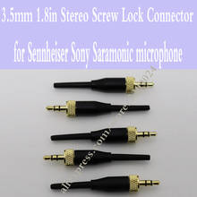 5Pcs 3.5mm Stereo Screw Lock Connector for Sennheiser EW100 EW300 EW500 G1 G2 G3 Sony Saramonic Microphone Spare Plug Adapter 2024 - buy cheap