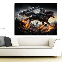 Darksiders-pintura en lienzo de cuatro caballos de guerra para decoración del hogar, arte moderno de la pintura al óleo, Marco de imagen HD 2024 - compra barato