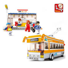 bus and stop 403 pcs learn & education DIY Toys Compatible with bus building blocks Bricks child's toy N0332 2024 - buy cheap