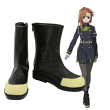 Anime Seraph of the End Sayuri Hanayori Cosplay Shoes Short Boots Custom Made 2024 - buy cheap