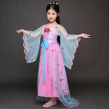 Chinese Kids Ancient Fairy Princess  Ancient Chinese Clothes  Robe Dress Classical Dance Costumes for Children's Day 2024 - buy cheap