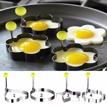 Moda Espessamento Aço Inoxidável Fried Egg Pancake Shaper Mould Molde Cozinha Cozinhar Ferramentas 1 pçs/set 5Z 2024 - compre barato