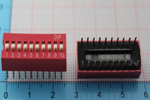 10 gêmeo lado do mostrador dip interruptor 10 2.54mm codificação de passo interruptores melhor qualidade 2024 - compre barato