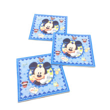 10pcs/lot Disney Mickey Mouse Theme Napkin Class Activity Tissue Decorations Napkins Boy Birthday Party Supplies Paper Napkin 2024 - buy cheap