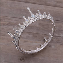 Bride Crown Wedding Hair Accessories Queen King Tiaras and Crowns Bridal Wedding Headdress Tiaras for Women Hair Jewelry 2024 - buy cheap