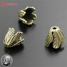 (28459)10PCS 15MM,height 14MM Antique Bronze Zinc Alloy Leaf Beads Caps Tassel Caps Diy Jewelry Findings Accessories Wholesale 2024 - buy cheap