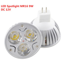 Лампа с регулируемой яркостью MR16, 9 Вт, теплый белый/чистый белый/холодный белый/прожектор 2024 - купить недорого