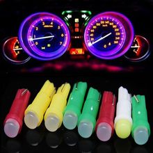 4PCS T5 Cob Car Instrument Reading Lights Universal Car Led Lamps Bulbs Colorful Auto Interior Ornaments Accessories Dropship 2024 - buy cheap