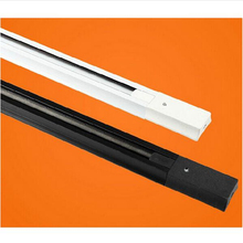 Luz pista levou ferroviário conector, caminho de ferro, trilhos Universal dois-wrie, pista de alumínio, equipamentos de iluminação, preto, Branco, Prata
