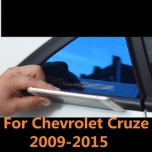 For Chevrolet Cruze 2009-2015 Car Chrome Rear Window Spoiler Cover Pillar Post Triangle Trim Sticke decoration Auto Accessories 2024 - buy cheap