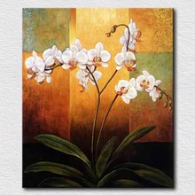 High Quality Handpainted White Flowers Art Paintings  on Canvas for Home Decor Oil Painting Wall Pictures for Best Gift 2024 - buy cheap