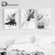 Black White Watercolor Abstract Realism Wall Art Canvas Posters and Prints Painting Wall Pictures for Living Room Home Decor 2024 - buy cheap