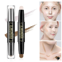 Concealer highlighter Cream 2heads Makeup Pro Concealer Stick Pen 4Colors Corrector Contour Palette Contouring Make Up 2024 - buy cheap