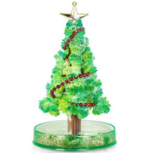 2019 17cm H DIY Green Magical Grow Funny Christmas Trees Magic Growing Paper Crystal Tree Novelty Kids Science Toys For Children 2024 - buy cheap