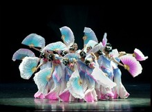 New classical dance clothes stage performance clothing umbrella dance costumes national fan dance Yangko clothing 2024 - buy cheap