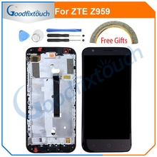 Pantalla LCD para ZTE Grand X3 Z959, montaje de digitalizador con pantalla táctil con marco para ZTE Z959, piezas de repuesto 2024 - compra barato