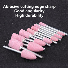 10pcs Polishing Head Abrasive Mounted Stone For Dremel Rotary Power Tools Electric Grinding Stone Wheel Dremel Accessories Pink 2024 - buy cheap