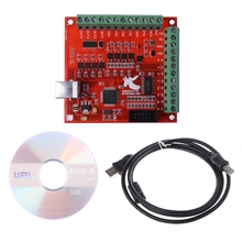 Cnc usb mach 3 100khz placa de fuga, controlador de movimento de interface de 4 eixos 2024 - compre barato