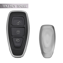 Silver Soft Protective key Case Shell Cover for Ford Fiesta Focus Kuga Eco sport 2024 - buy cheap
