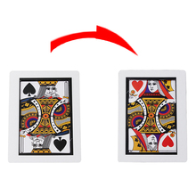 Маленькая мини-карта Q To Card (Q, K) (6,3*8,7 см)-Волшебная фокусная карта Волшебные реквизиты аксессуары Крупным планом Magic 2024 - купить недорого