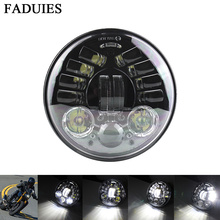 FADUIES-faro Led adaptable en curva para motocicleta Harley, Faro de conducción de 5,75 pulgadas, 5, 3/4 2024 - compra barato