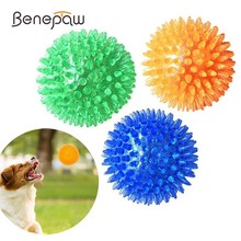 Benepaw seguro dentes limpeza rangido brinquedo cão interativo jogar alta elástica pequeno médio grande cão bola durável filhote de cachorro mastigar brinquedo jogo 2024 - compre barato