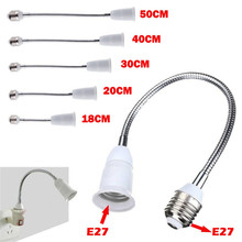 LED Light Bulb Lamp Holder E27 Flexible Extension Adapter Converter Screw Socket 2024 - buy cheap