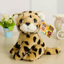 Cute Big Eyes Leopard Stuffed Toy Lifelike Leopard Plush Toys Simulation Wild Animals Plush Toys Christmas Birthday Gifts 2024 - buy cheap