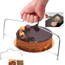 Резак-струна нож для разрезания торта для резки хлеба нивелир разделительное устройство для украшения форма для нарезки Кухня наборы для десерта 2024 - купить недорого