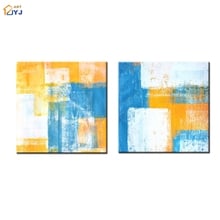 2 Panels Large Abstract Picture Wall Art for Living Room Home Decor Handmade Modern Oil Painting on Canvas Gift No Framed  FC016 2024 - buy cheap