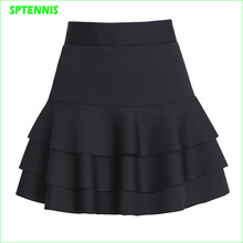 Женская тяжелая юбка-трапеция, черная юбка с защитой от экспозиции для выступления в теннисе 2024 - купить недорого
