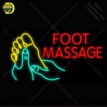 Neon Sign for Foot Massage Neon Light Neon Bulb sign Beer Display club Business handcraft glass tube light Decor lamps for sale 2024 - buy cheap