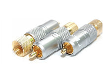 Gold Plated NAKAMICHI RCA Plug Locking Non solder plug connector 2024 - buy cheap